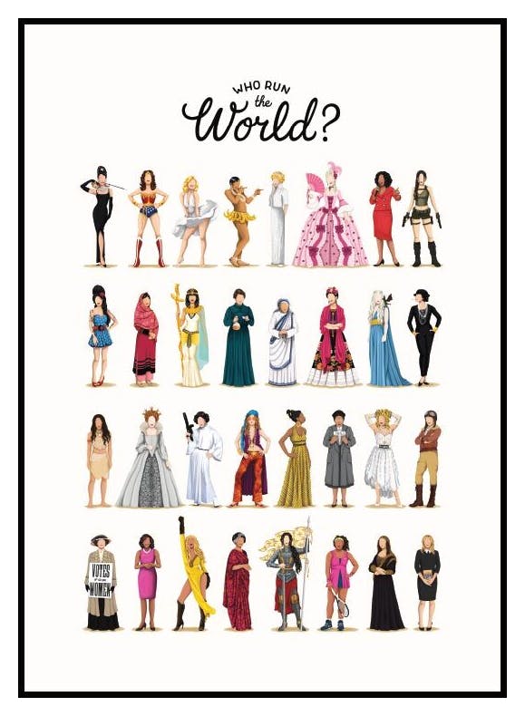 Who run the world Poster (21x30 cm) - Poster Store